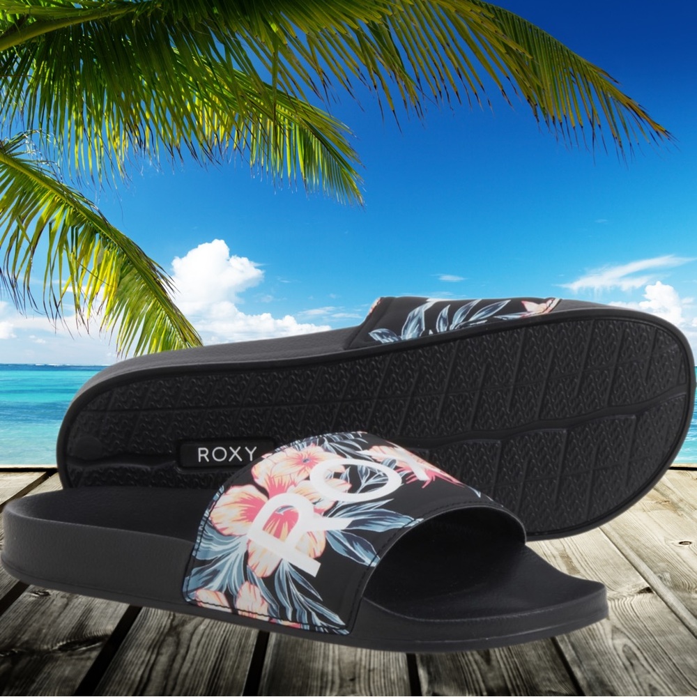 ROXY Slippy Printed Slide Sandals
